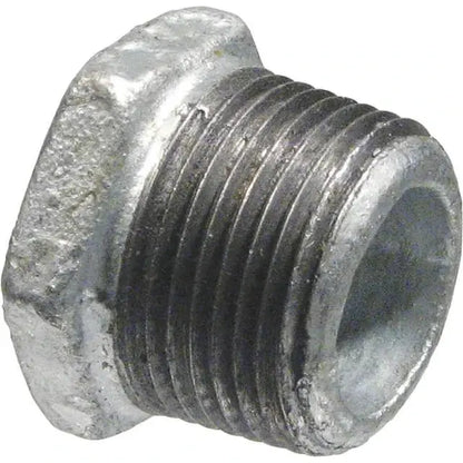 1/2" X 1/4" Galvanized Steel Hex Bushing Fitting