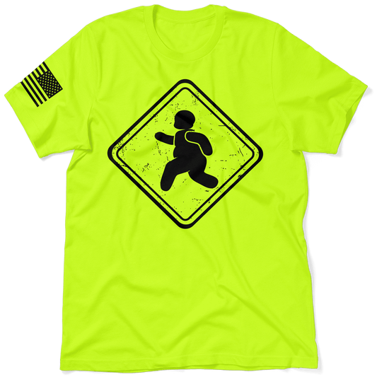 Fatty Crossing - Safety Yellow T-Shirt