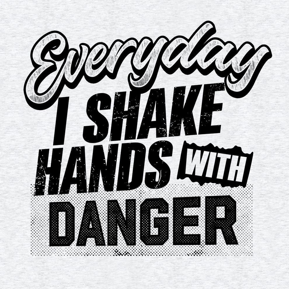 Shake Hands With Danger - Hi-Vis T-Shirt