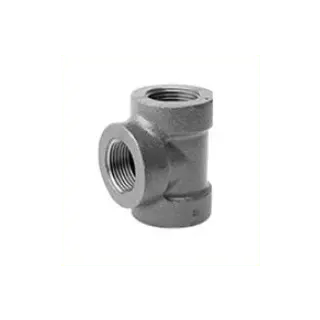 Black Cast Iron Tee Fitting