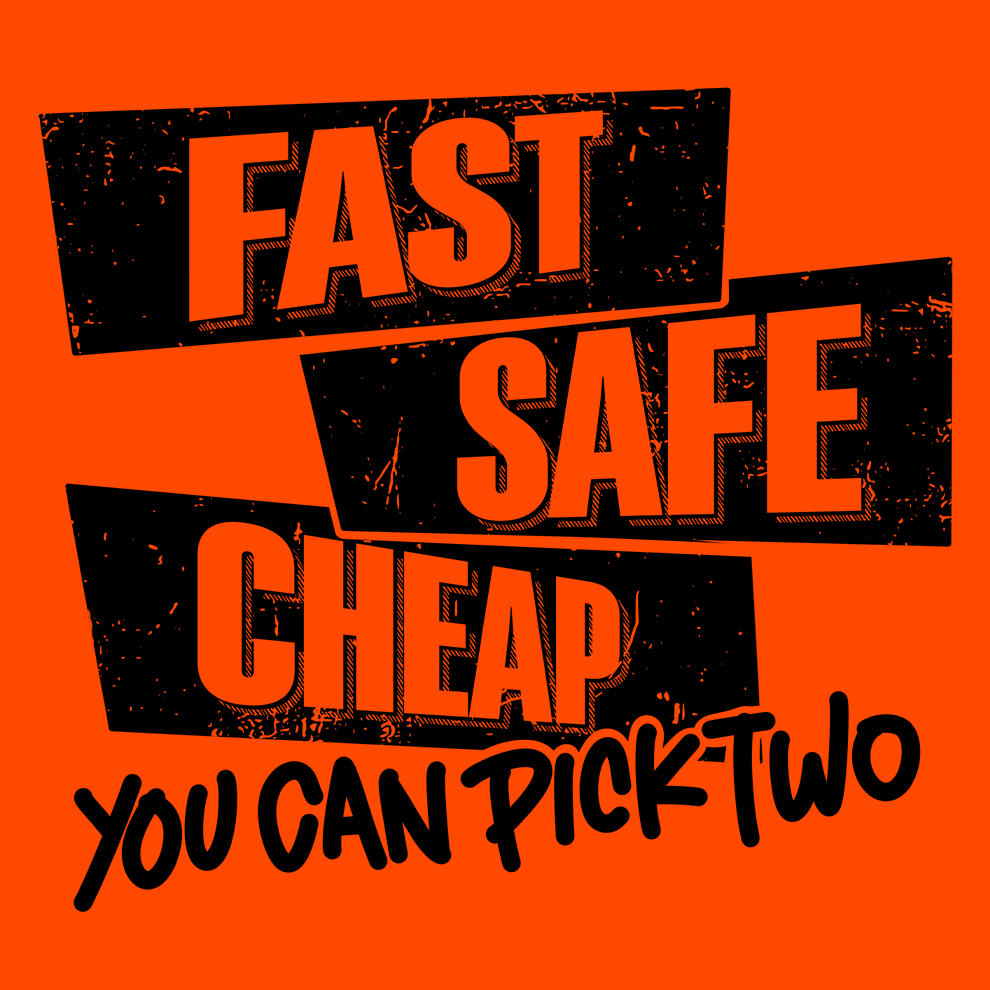 Fast Safe Cheap - Safety - Hi Vis T-Shirt