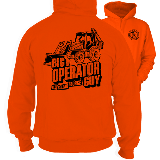 Blue Collar George - Big Operator - Safety Hi-Vis Hoodie