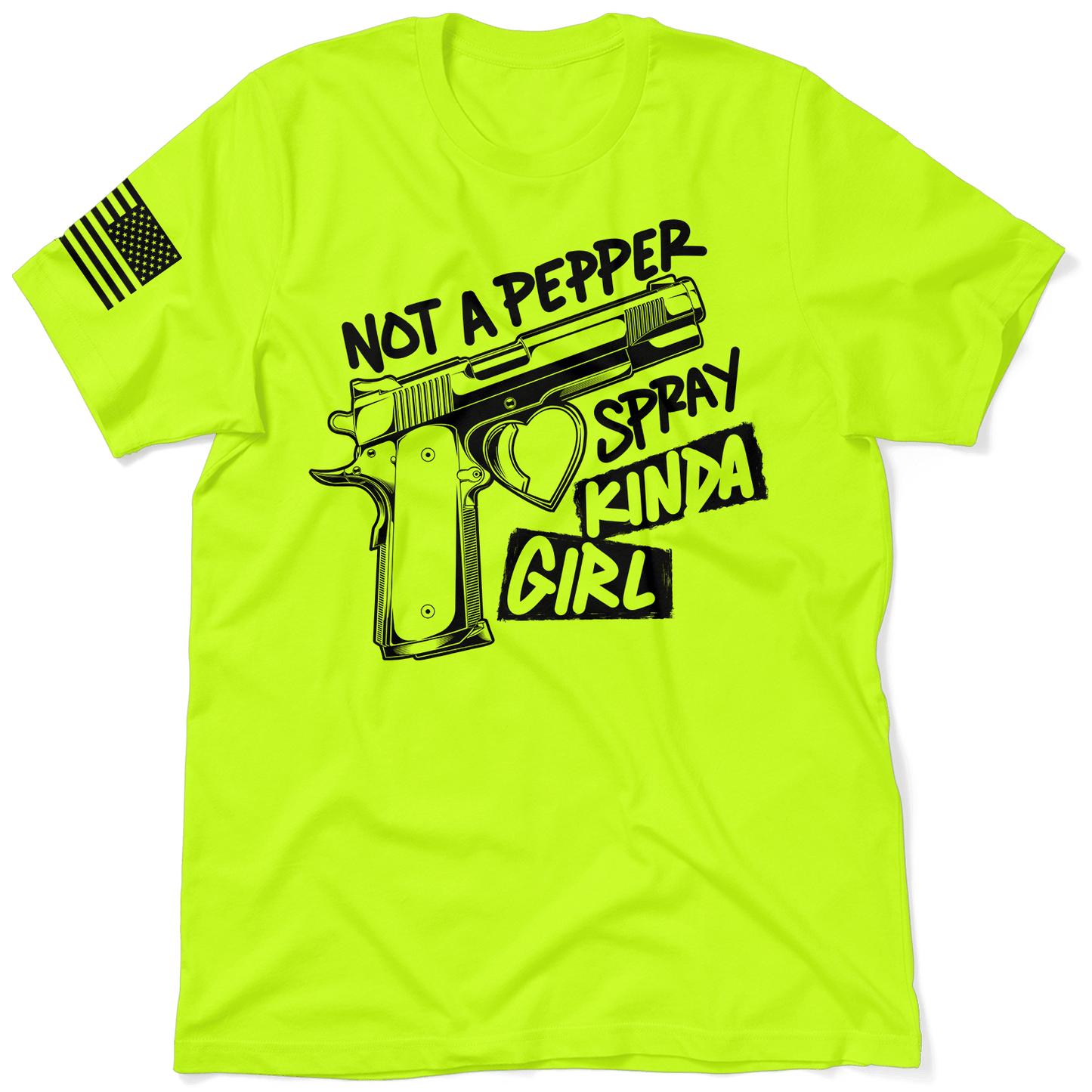 Pepper Spray Kind Of Girl - Hi Vis T-Shirt