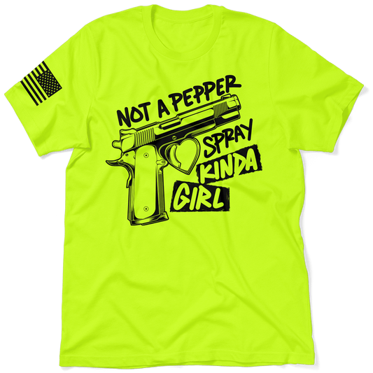 Pepper Spray Kind Of Girl - Hi Vis T-Shirt