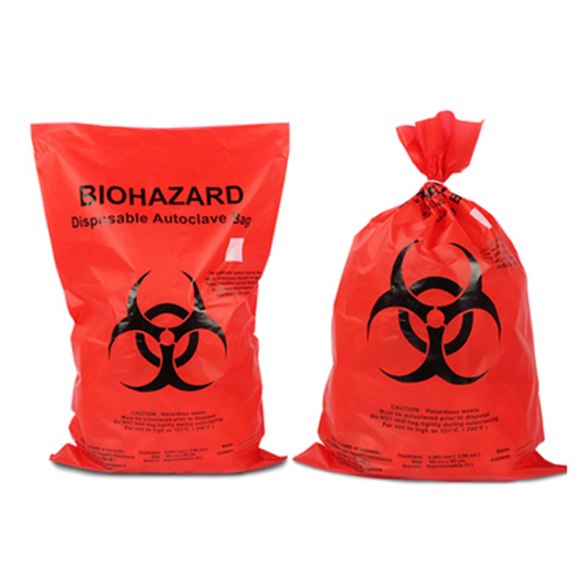 14x20 BIOHAZARD BAGS (2-3 GALLONS) 500pcs