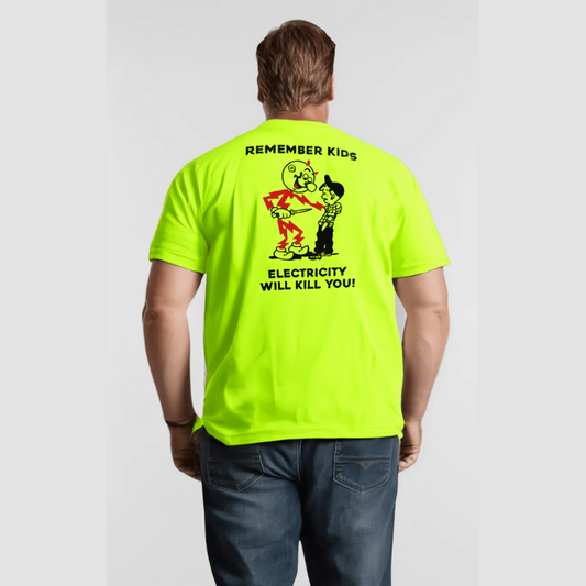 Remember Kids - Safety Yellow Pocket T-Shirt