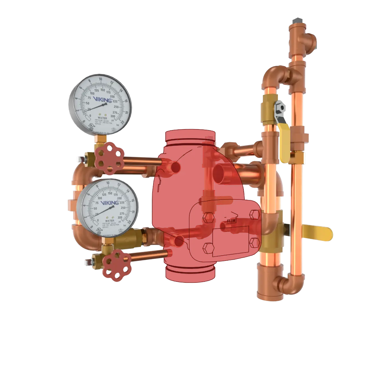 Model J-1 Alarm Check Valve Vertical Loose Trim