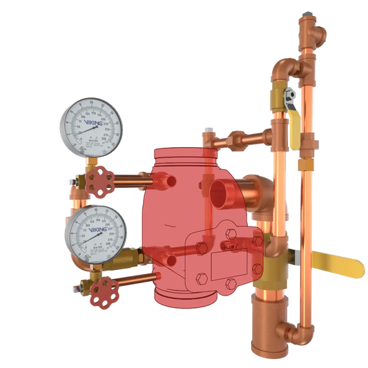 Fire Sprinkler Check Valve 1/2 in Brass 3/32 in Orifice 400 WOG for Reliable Flow Control | Viking