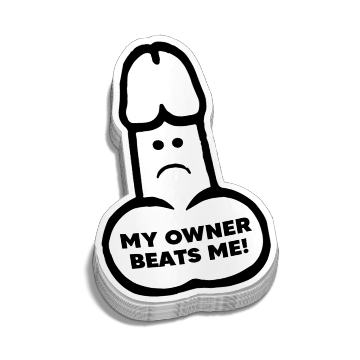 Beats Me Hard Hat Decal