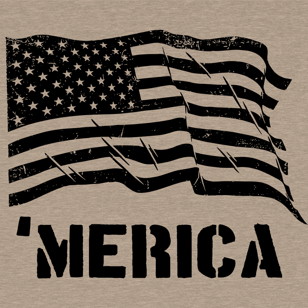 Merica - Safety Yellow T-Shirt