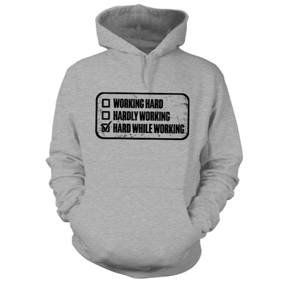 Working Hard - Safety Yellow Hoodie