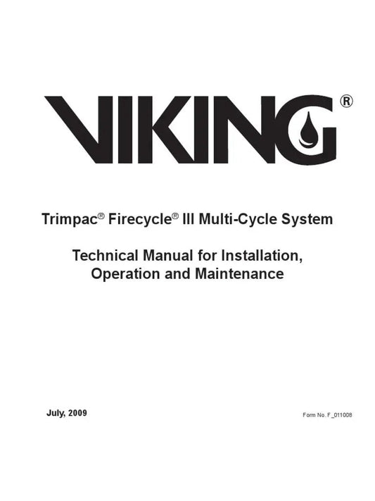 Trimpac® Model E-3 Firecycle® Iii Multi-Cycle Wet, Galvanized, Monitored