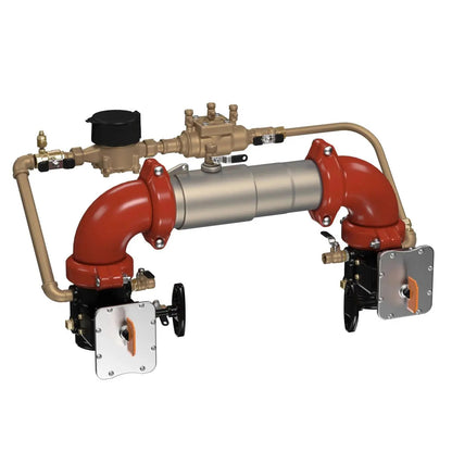 2" Ames Double Check Detector Backflow Preventor Valve Grooved