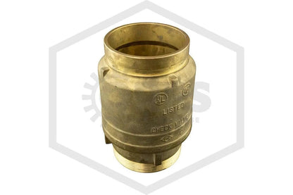 2" Grooved X Grooved Brass Check Valve For Fire Systems