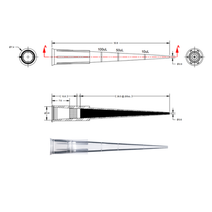 200UL LONG FILTER TIPS (4,800 Tips)