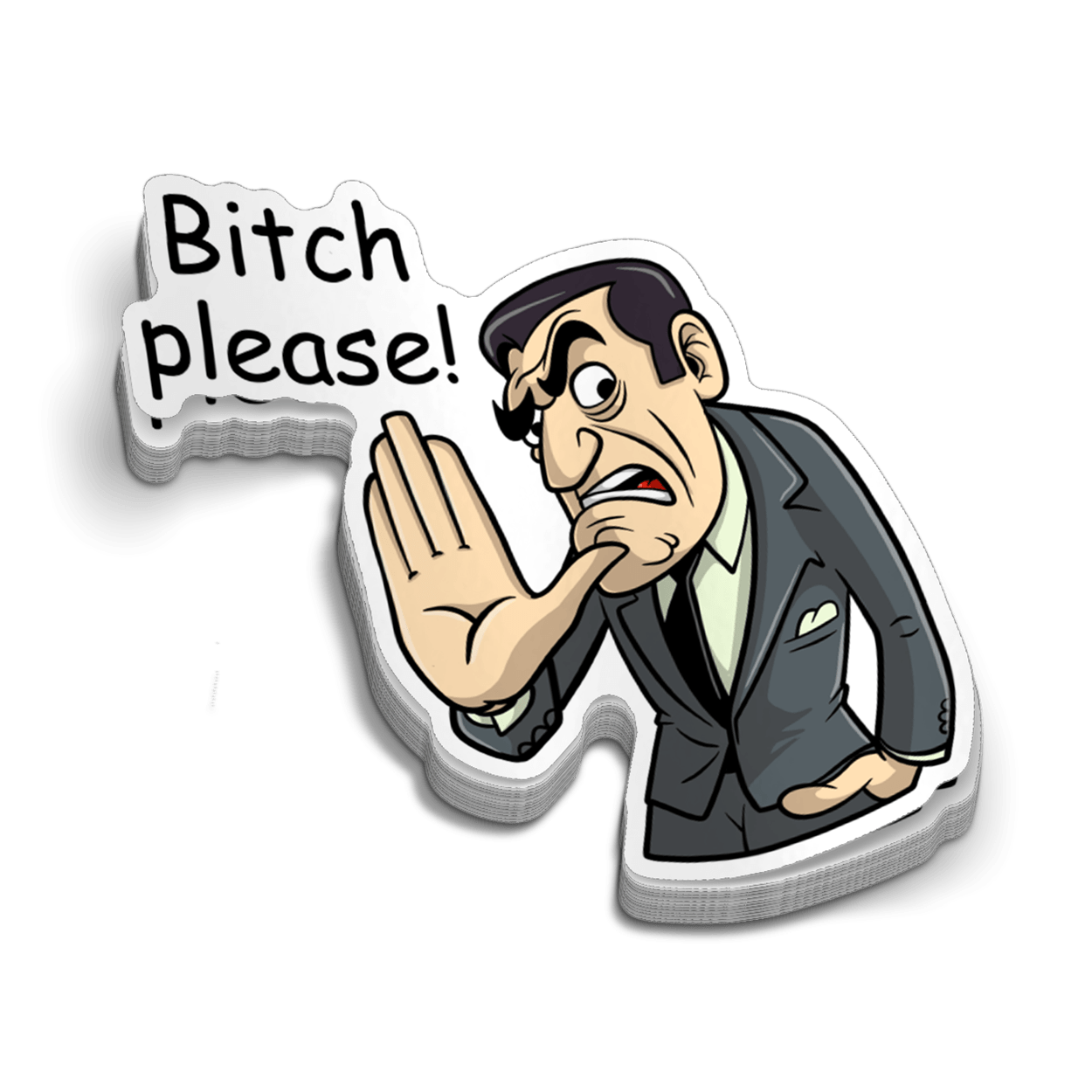 Bitch Please - Hard Hat Decal