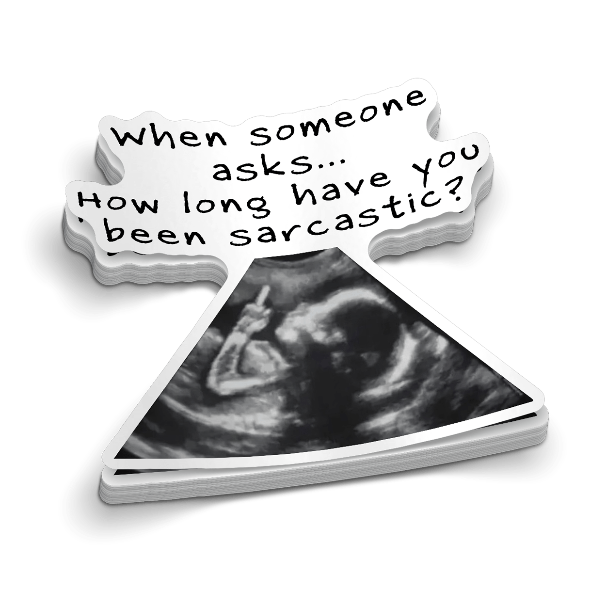 Sarcastic - Hard Hat Decal