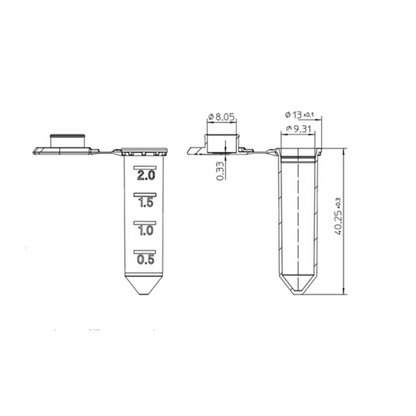 2ML MICRO-CENTRIFUGE TUBE (SNAP-TOP)