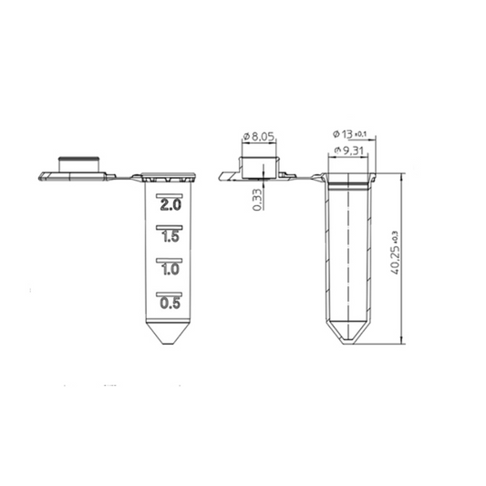 2ML MICRO-CENTRIFUGE TUBE (SNAP-TOP)