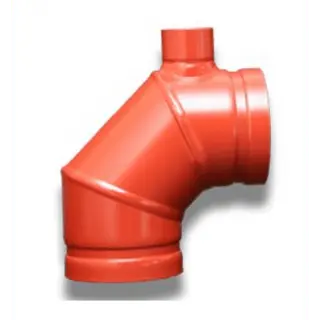 Fabricated Grooved Fire Drain Elbow for Sprinkler Systems