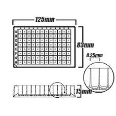 0.5mL Deep Well 96 PCR Plate, Sterile, V-Bottom