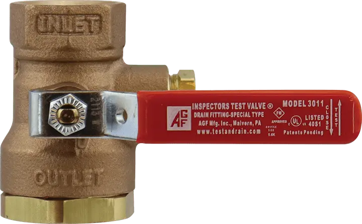 3011BV Inspector Test Ball Valve for Fire Protection
