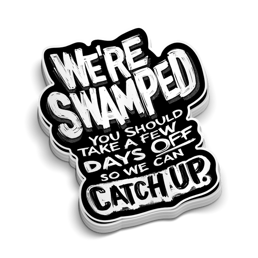 Swamped - Hard Hat Decal