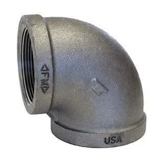 3/4" Male Iron Galvanized Elbow 90 Degree Fitting
