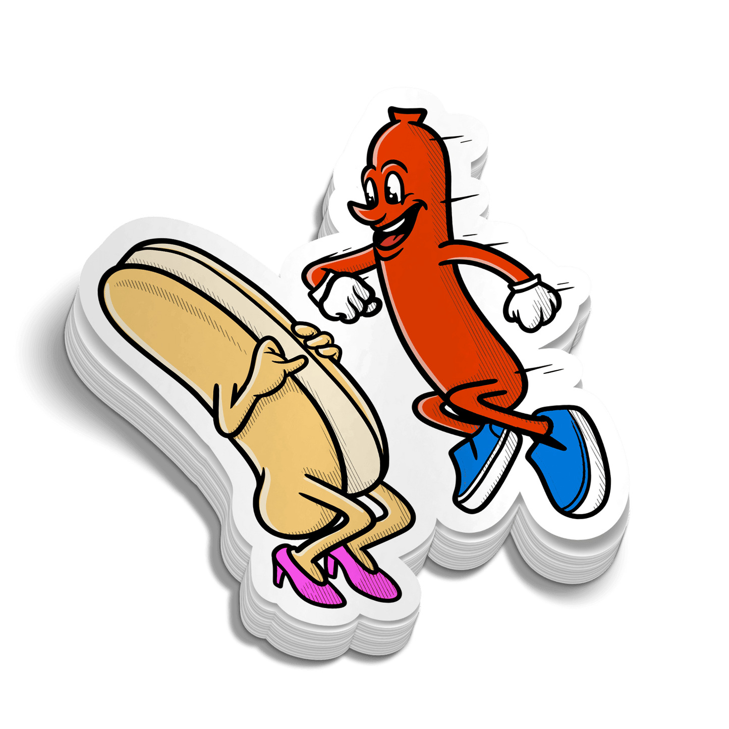 Hot Dog - Hard Hat Decal