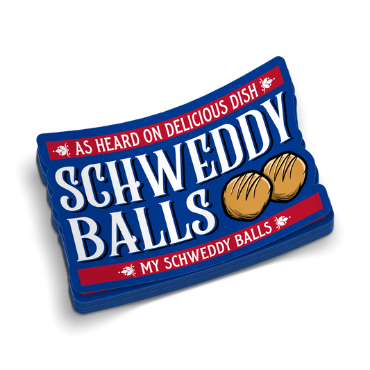 Schweddy Balls -  Hard Hat Decal