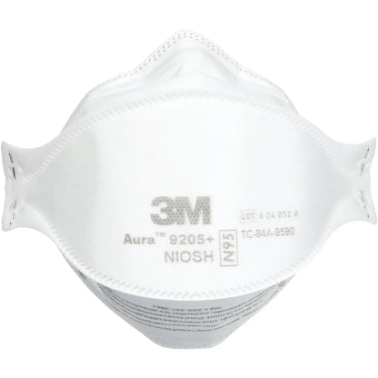 3M 9205+ N95 Aura Particulate Respirator Mask, White, Standard