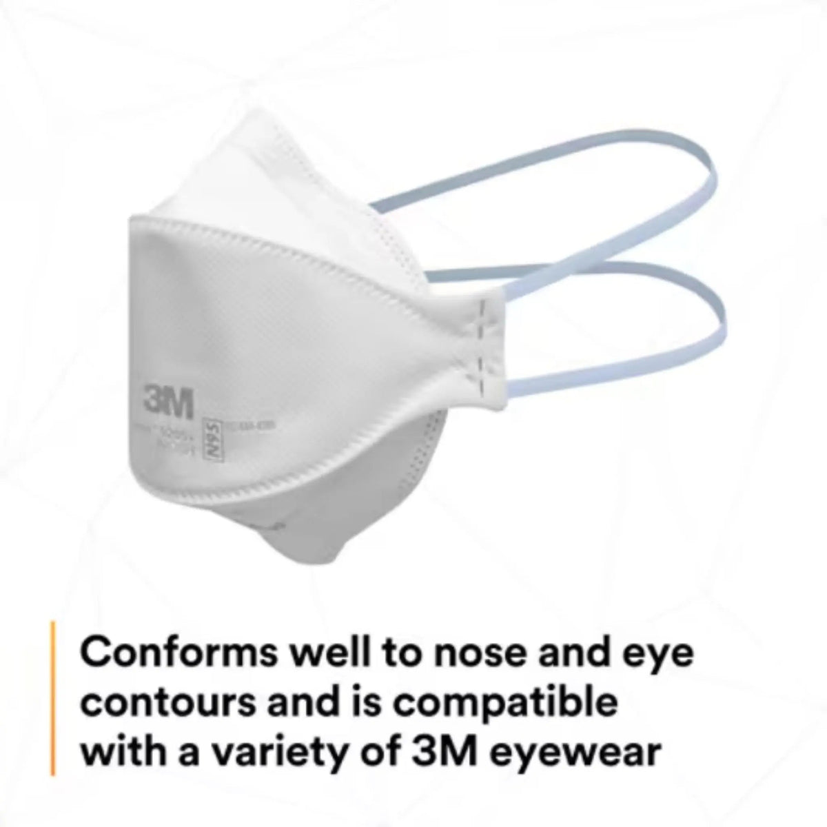 3M 9205+ N95 Aura Particulate Respirator Mask, White, Standard
