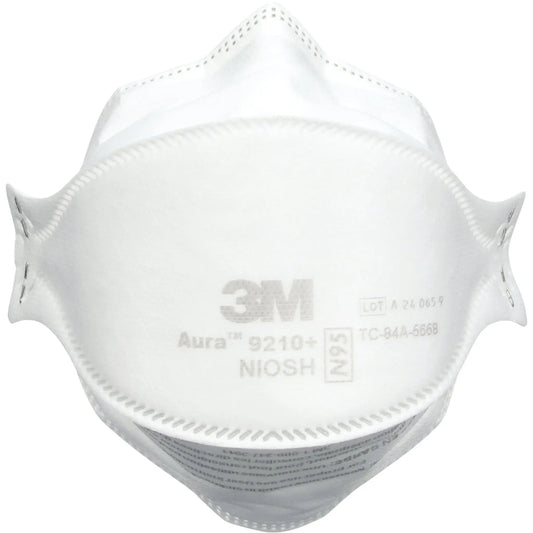 3M Aura 9210+ N95 Particulate Respirator Mask, White, Standard