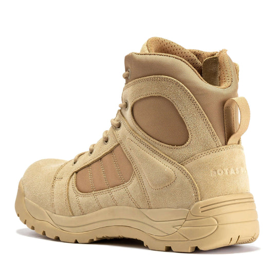 Botas Pro Sand Men's 6 inch Side Zipper Rubber Sole Tactical Boots BMP110