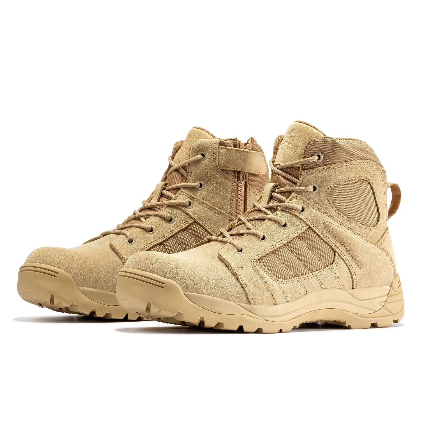 Botas Pro Sand Men's 6 inch Side Zipper Rubber Sole Tactical Boots BMP110