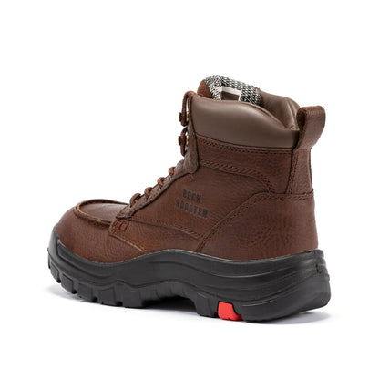 ROCKROOSTER  Zumbro 6 inch Wide Steel Toe, Waterproof Work Boots, Rubber Outsole, EH Protection, ASTM 2413, Work Boots AK372