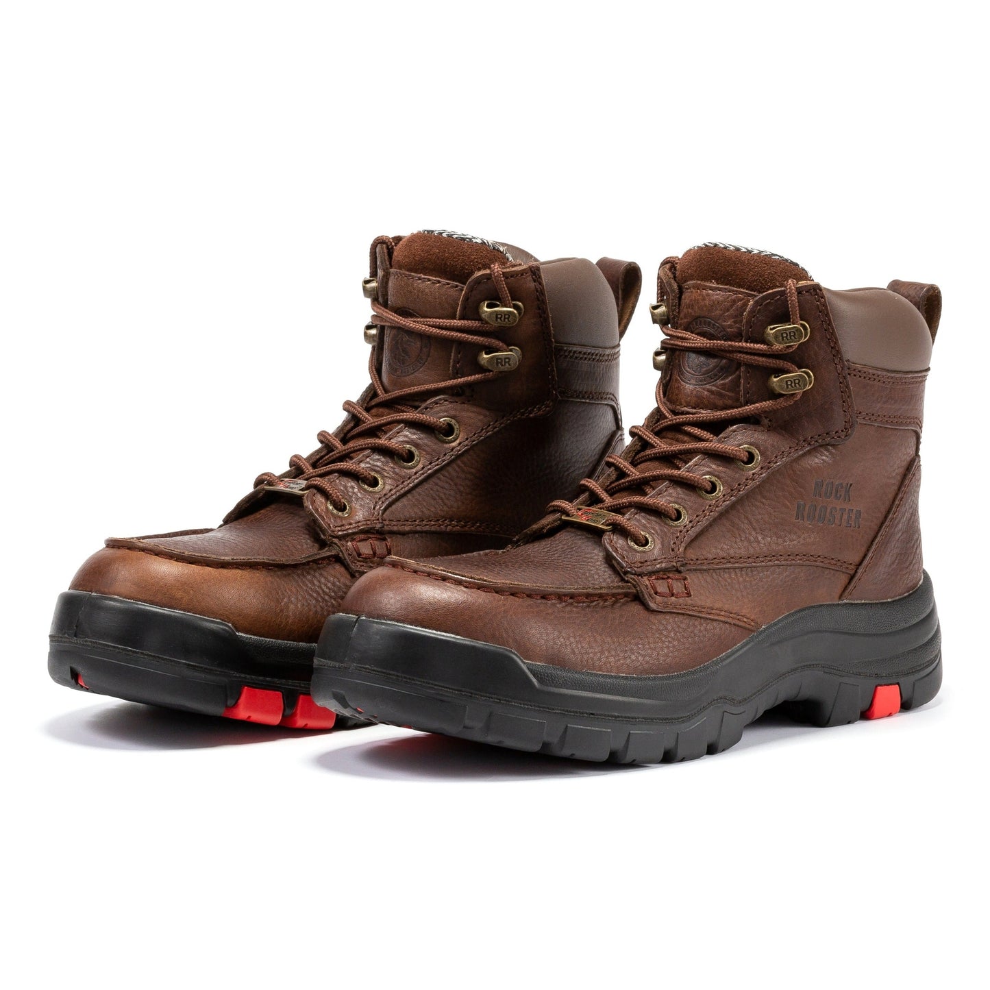 ROCKROOSTER Zumbro 6 inch Wide, Soft Toe, Rubber Outsole, EH Protection, ASTM 2892, Work Boots AK371