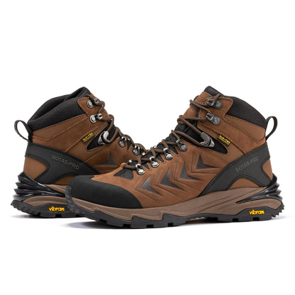 Botas Pro Brown 6 Inch Waterproof Hiking Boots with VIBRAM® Traction Lug Outsole  BP22121