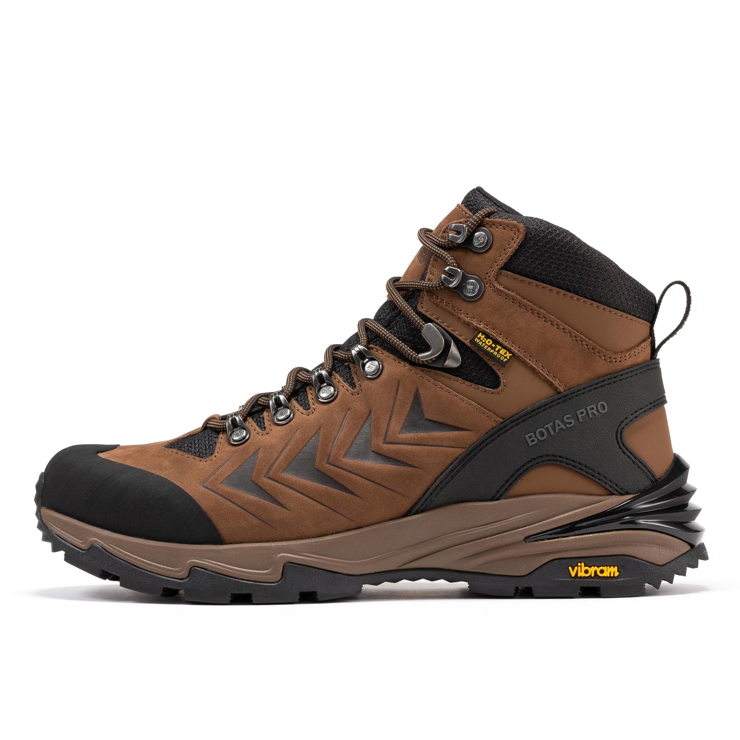 Botas Pro Brown 6 Inch Waterproof Hiking Boots with VIBRAM® Traction Lug Outsole  BP22121