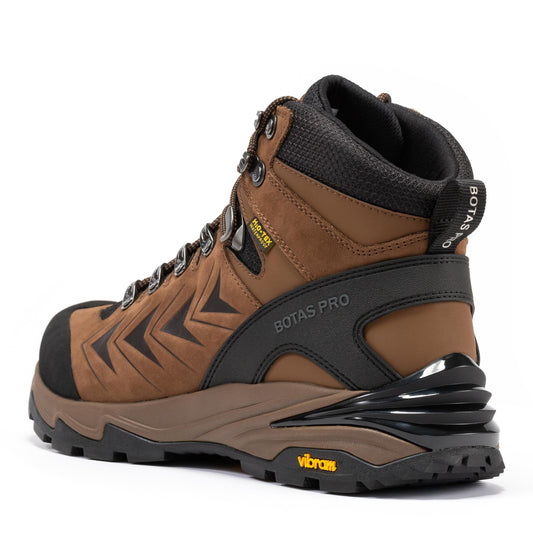 Botas Pro Brown 6 Inch Waterproof Hiking Boots with VIBRAM® Traction Lug Outsole  BP22121