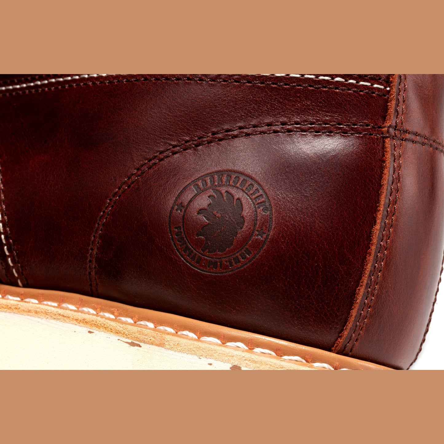 ROCKROOSTER Norwood Cherry Brown Men's 6 inch Soft Toe Wedge Work Boots SAP600