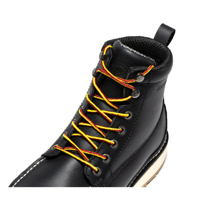 ROCKROOSTER Trinidad Men's 6 inch Black Steel Toe Wedge Work Boots SAP2301