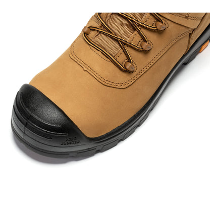 rockrooster Beaufort Men's Brown 8 inch Waterproof Composite Toe Work Boots AK831