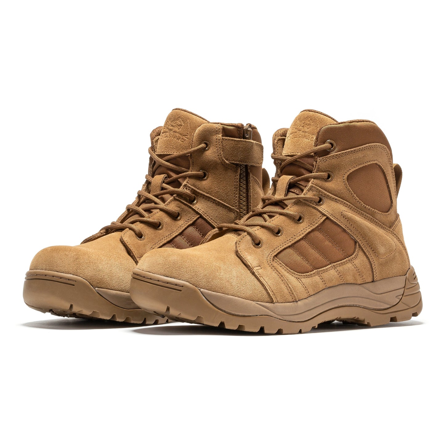 Botas Pro Coyote Men's 6 inch Side Zipper Rubber Sole Tactical Boots BMP111CT