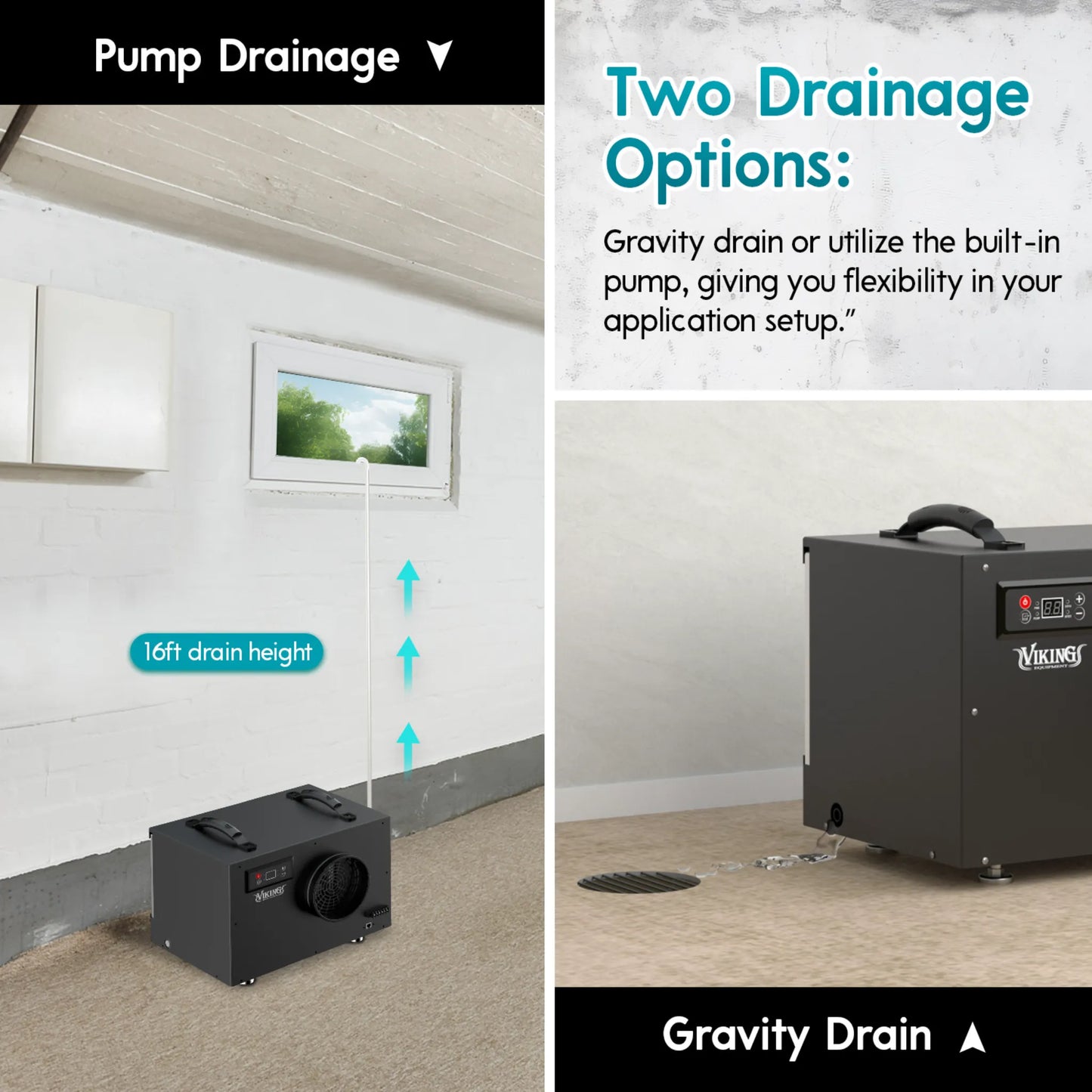 XPOWER BD-65 Viking Commercial Grade Dehumidifier