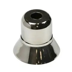 401 Two Piece Steel Escutcheon Chrome White Finish