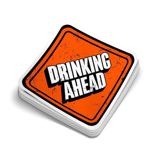 Drinking Ahead - Hard Hat Decal