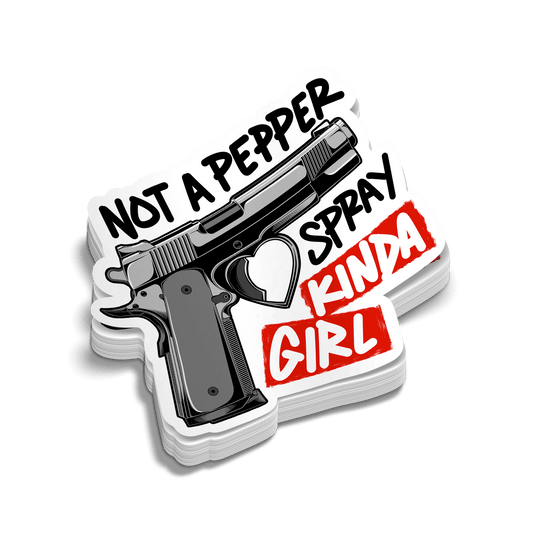Pepper Spray Girl - Hard Hat Decal
