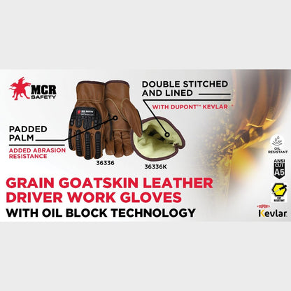 Kevlar Stitched Goat Leather Impact Gloves