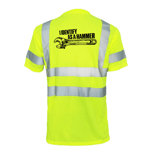 Identify As A Hammer - Reflective Safety T-Shirt